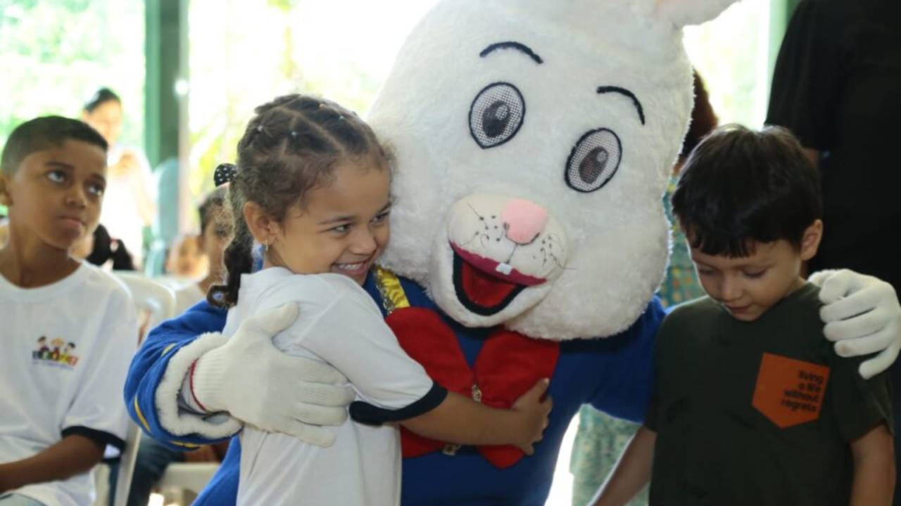 Crianças presentes no evento