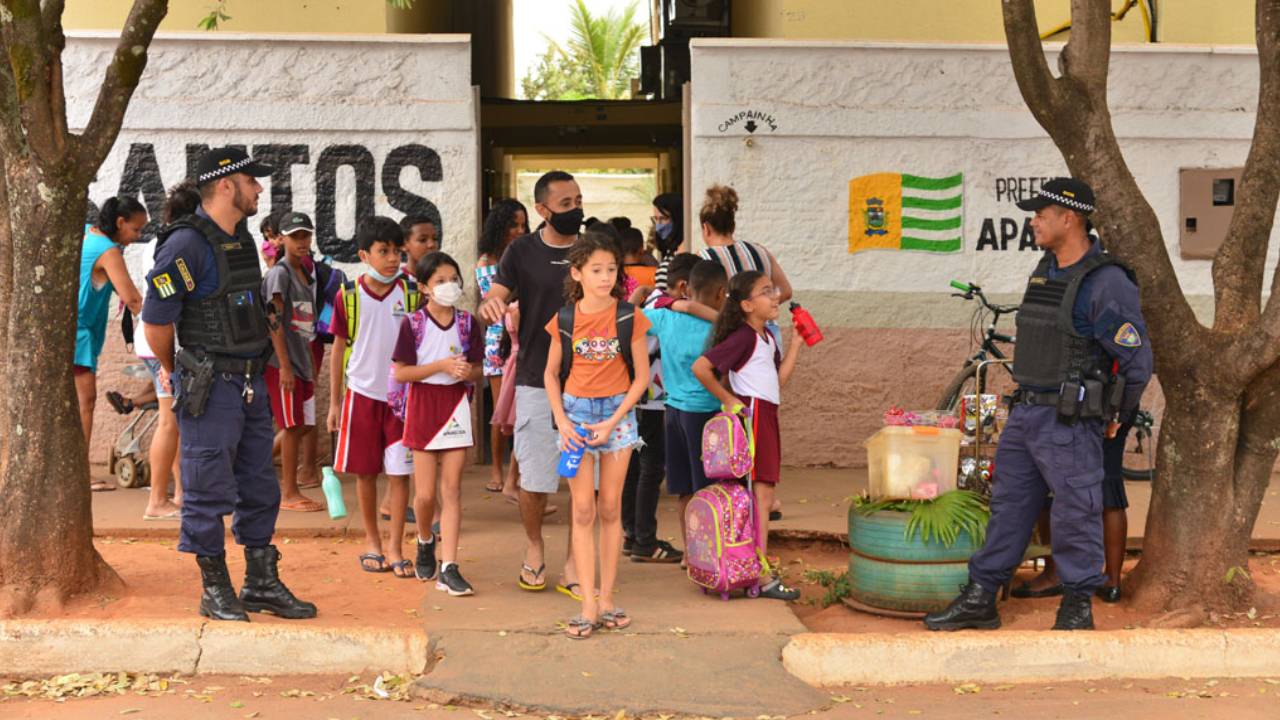 Segurança reforçada nas escolas de Aparecida de Goiânia