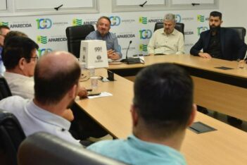 Reunião entre Vilmar Mariano e empresários sobre o Dia do Trabalhador