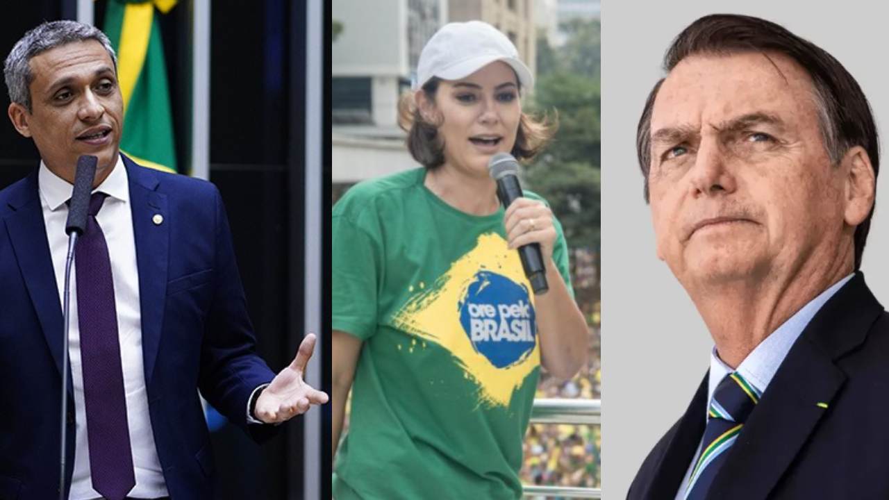 Gustavo Gayer, Michele Bolsonaro e Jair Bolsonaro